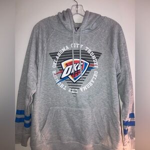 2013 NBA UNK OKC Thunder Grey Hoodie Oklahoma City Men’s Large